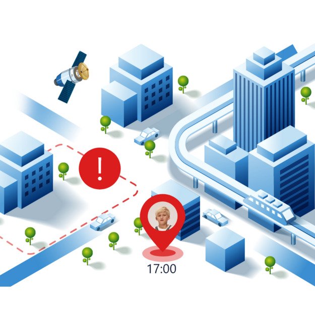 I&scaron;manusis laikrodis su lietuvi&scaron;ku meniu Garett Kids Vibe AI 4G su GPS, kamera, Blue 8