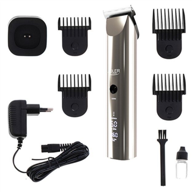 Adler | Hair Clipper | AD 2834 | Cordless or corded | Number of length steps 4 | Silver/Black 1