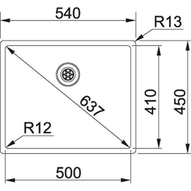 Plautuvė Franke Box BXX 110-50/ BXX 210-50 (127.0375.273