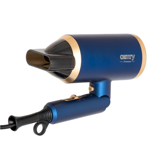 Camry | Hair Dryer | CR 2268 | 1800 W | Number of temperature settings 2 | Ionic function | Diffuser nozzle | Blue/Gold 7