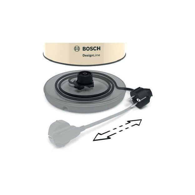 Bosch | Kettle | TWK4P437 | Electric | 2400 W | 1.7 L | Stainless steel | Beige 1