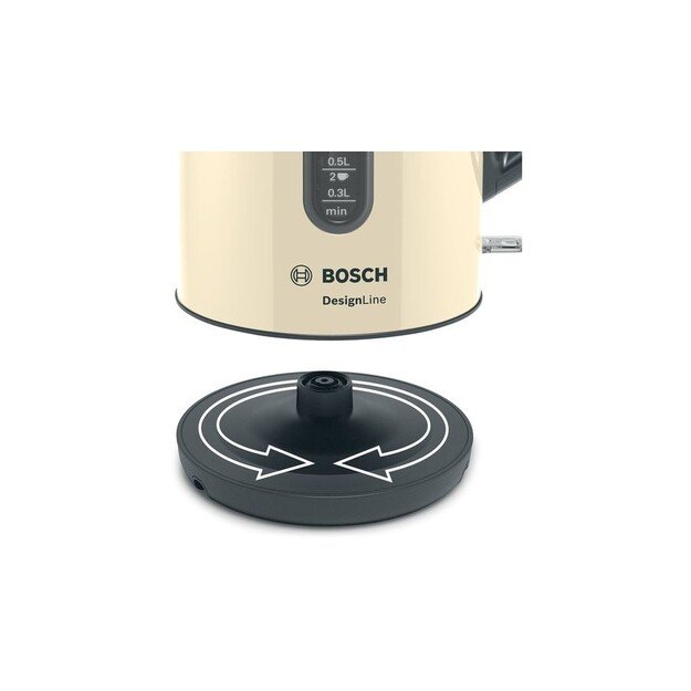 Bosch | Kettle | TWK4P437 | Electric | 2400 W | 1.7 L | Stainless steel | Beige 3