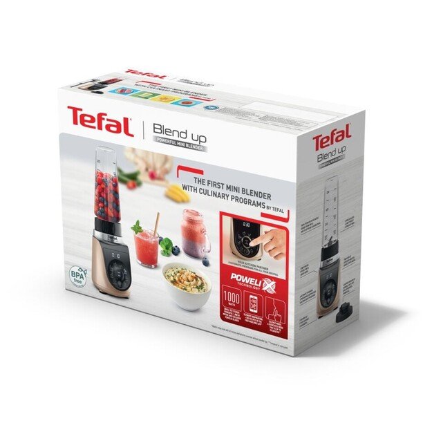 Tefal Blend Up BL190AF0 blender 0.85 L Tabletop blender 1000 W Beige, Black, Transparent 4