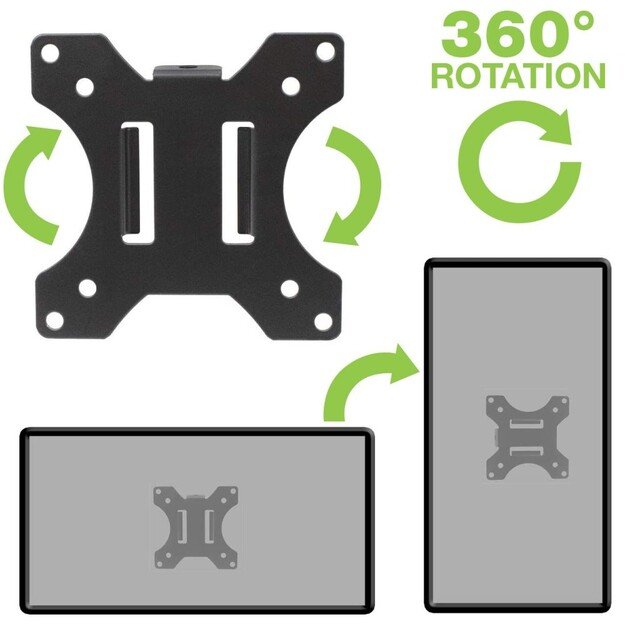 Techly ICALCD100BK monitor mount / stand Black 9