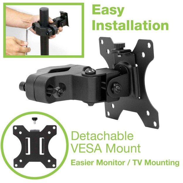Techly ICALCD100BK monitor mount / stand Black 10