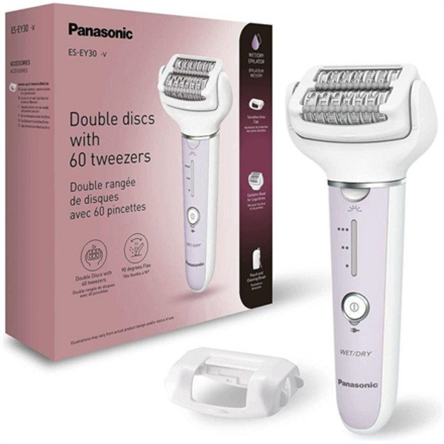 Panasonic ES-EY30-V503 Wet&Dry Epilator, White/Pink | Panasonic 17
