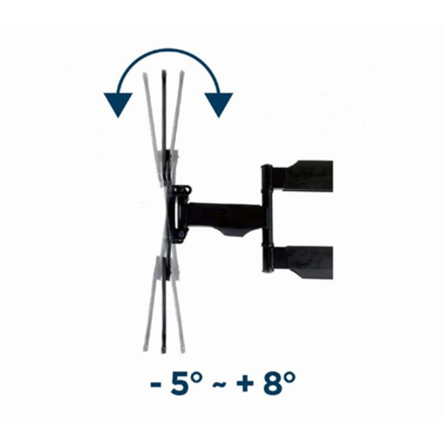 Gembird | Wall mount | WM-55ST-01 | Tilt, swivel, rotate | 32-55   | Maximum weight (capacity) 32 kg | Black 4