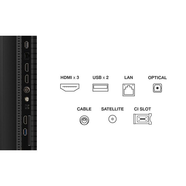 TCL P7K 50P7K TV 127 cm (50 ) 4K Ultra HD Smart TV Wi-Fi Metallic 430 cd/m&sup2; 5