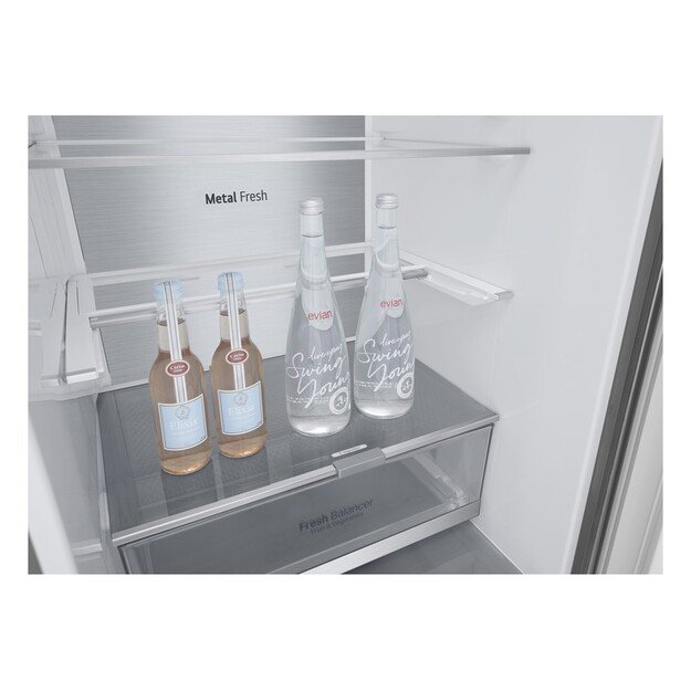 LG GBV7280DPY.APYQEUR fridge-freezer Freestanding 387 L D Silver 1