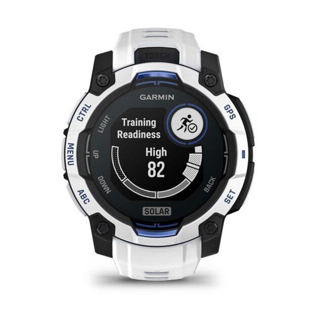 Garmin Instinct 2.29 cm (0.9 ) MIP 45 mm Digital 176 x 176 pixels Touchscreen Black, White GPS (satellite) 16
