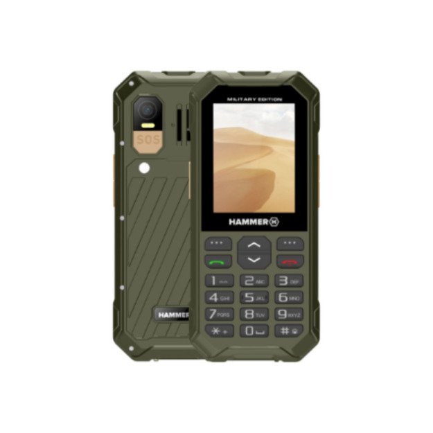 Hammer 6 LTE Military Edition | Green | 2.4   | IPS | 48 MB | 128 MB | Dual SIM | 3G | Main camera resolution 2 MP | 2500 mAh
