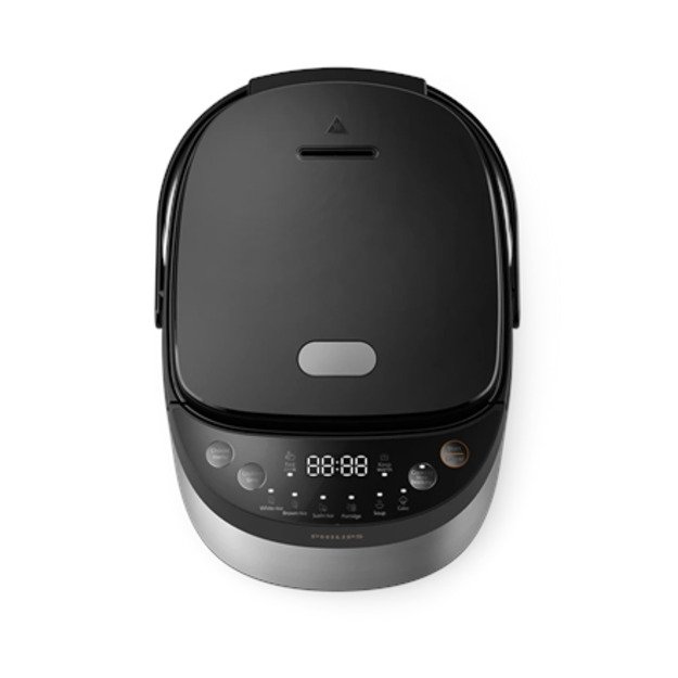 Philips Mini rice cooker | HD3093/80 3000 series | 600 W | 0.85 L | Number of programs 8 | Black/Stainless Steel 5