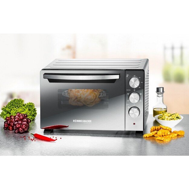 Rommelsbacher BGS 1400 toaster oven 22 L Black, Silver Grill 2