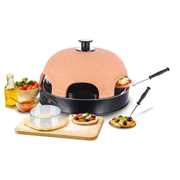 Emerio PO-115984 pizza maker/oven 6 pizza(s) 1200 W Black, Orange 2