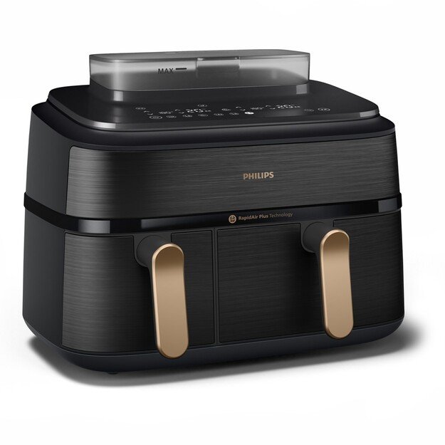 Philips Dual Steam Air Fryer | NA552/00 5000 Series | Power 2750 W | Capacity 9 L | RapidAir Plus | Black 4