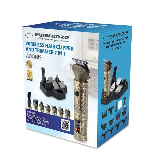 Esperanza EBC006 7-in-1 Cordless hair clipper 4