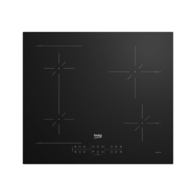 BEKO Hob | HII64200SFMT | Induction | Number of burners/cooking zones 4 | Touch | Timer | Black