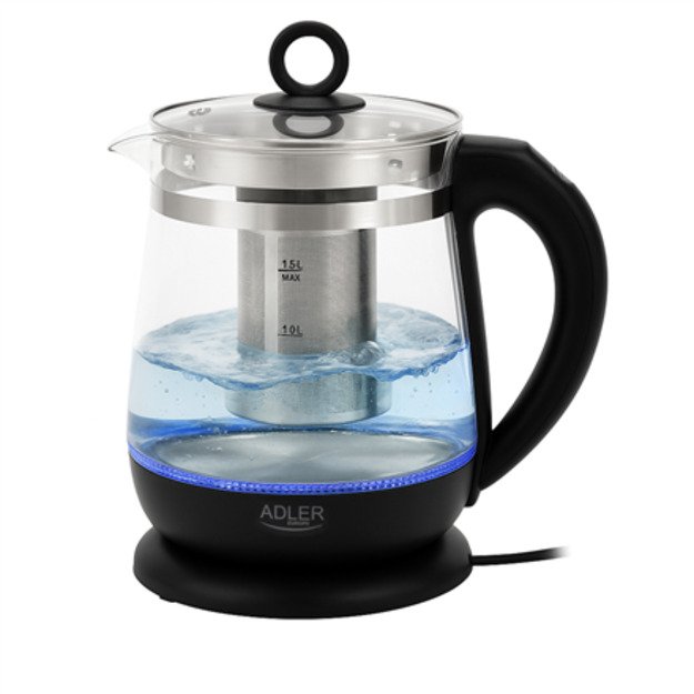 Adler Kettle | AD 1299 | Electric | 2200 W | 1.5 L | Glass | 360&deg; rotational base | Black 11