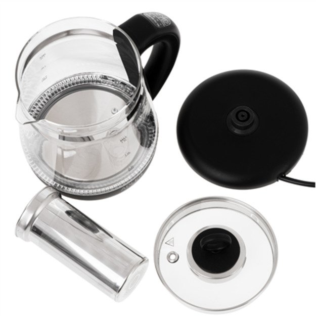 Adler Kettle | AD 1299 | Electric | 2200 W | 1.5 L | Glass | 360&deg; rotational base | Black 7