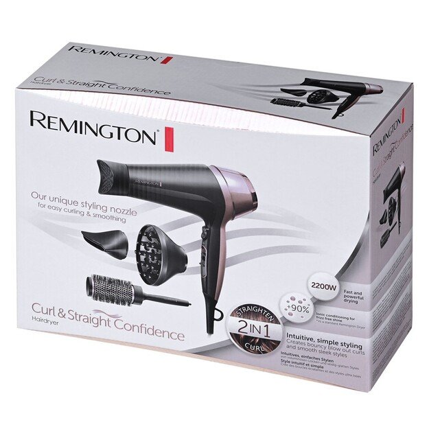 Remington D5706 hair dryer 2200 W Black, Pink gold 13