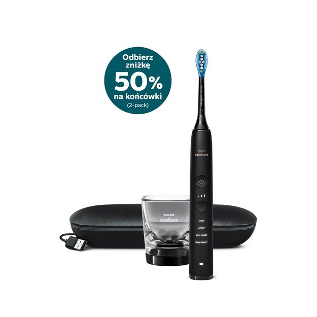 Philips Sonicare DiamondClean HX9911/09 electric toothbrush Adult Sonic toothbrush Black 1