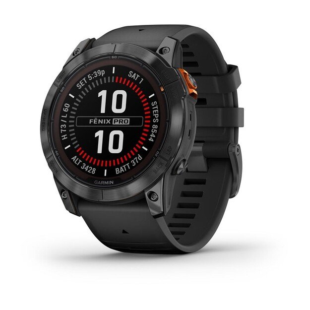 Garmin fēnix 7X Pro 3.56 cm (1.4 ) MIP 51 mm Digital 280 x 280 pixels Touchscreen Grey Wi-Fi GPS (satellite)