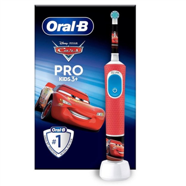 Oral-B | Vitality PRO Kids Cars | Electric Toothbrush | Rechargeable | For kids | Number of brush heads included 1 | Number of t