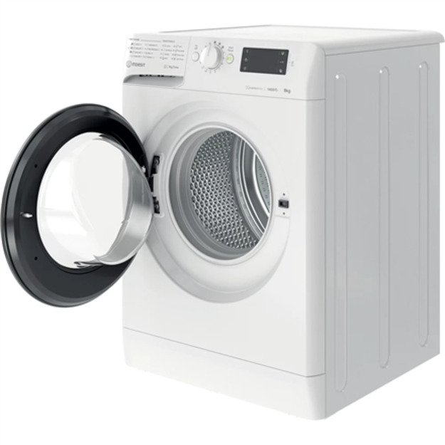 INDESIT | MTWE 81495 WK EE | Washing Machine | Energy efficiency class B | Front loading | Washing capacity 8 kg | 1400 RPM | De