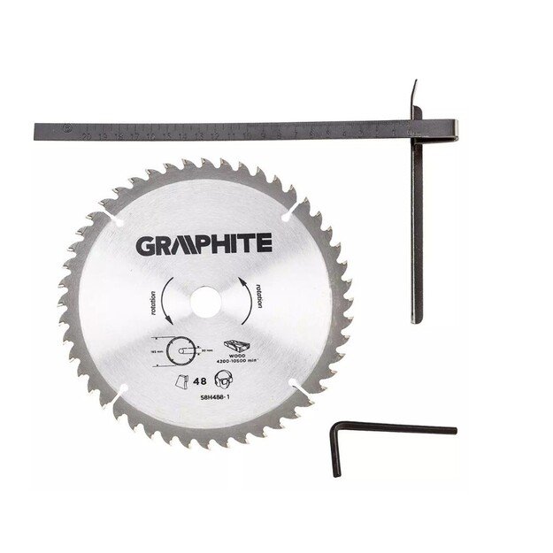 Circular saw 1200W Graphite circular saw blade 185 mm with a case