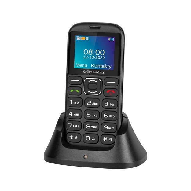 Kruger and Matz KM0921 4,5 cm (1.77 ) 72g Black, Senior phone