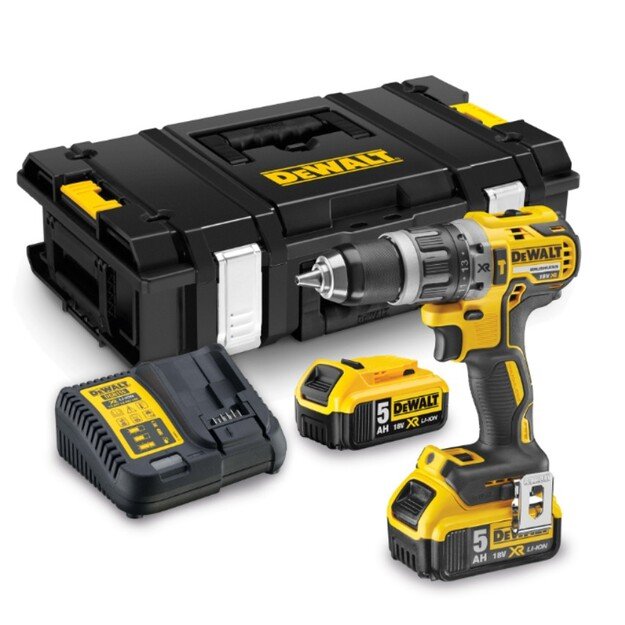 Smūginis gręžtuvas Dewalt DCD796P2, 18 V, 5000 mAh