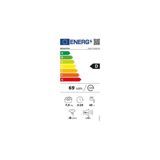 WHIRLPOOL TDLR 7231BS EU