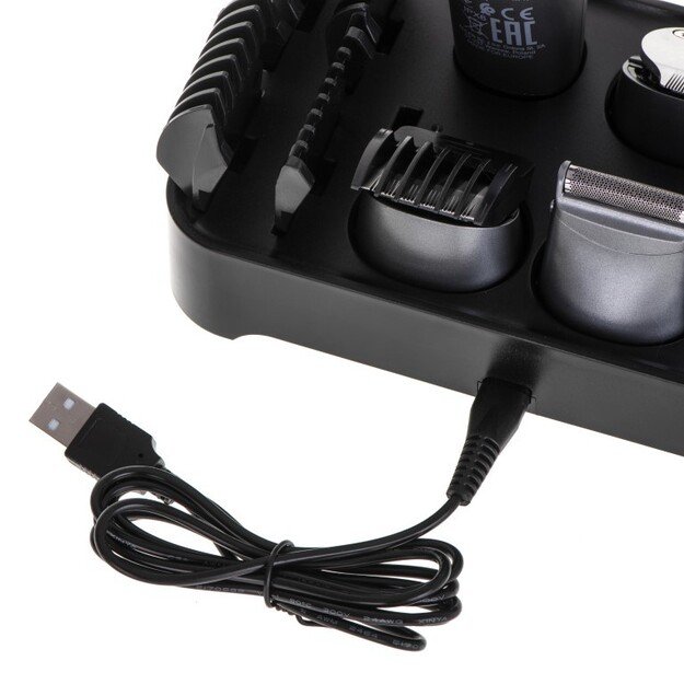 Adler | Grooming 6 in 1 Set | AD 2944 | Cordless | Number of length steps 6 | Stainless Steel/Black 2