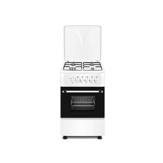 Ravanson KWGE-K550 white gas-electric cooker