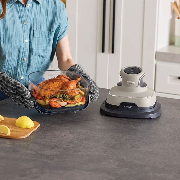 Ninja CRISPi Single 3.8 L 1700 W Hot air fryer Grey, Stone colour, Transparent 5