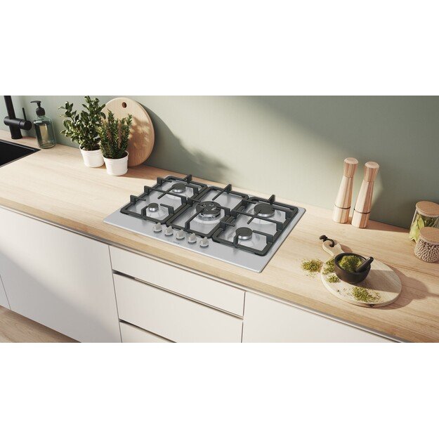 Bosch Serie 4 PGQ7B5K90 hob Stainless steel Built-in 75 cm Gas 5 zone(s) 1
