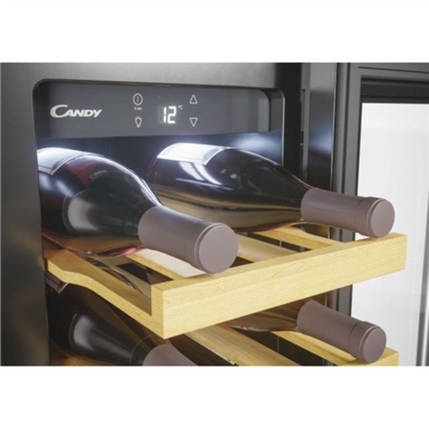 Candy | Wine Cooler | CCVB 30/1 | Energy efficiency class F | Built-in | Bottles capacity 20 | Black 1