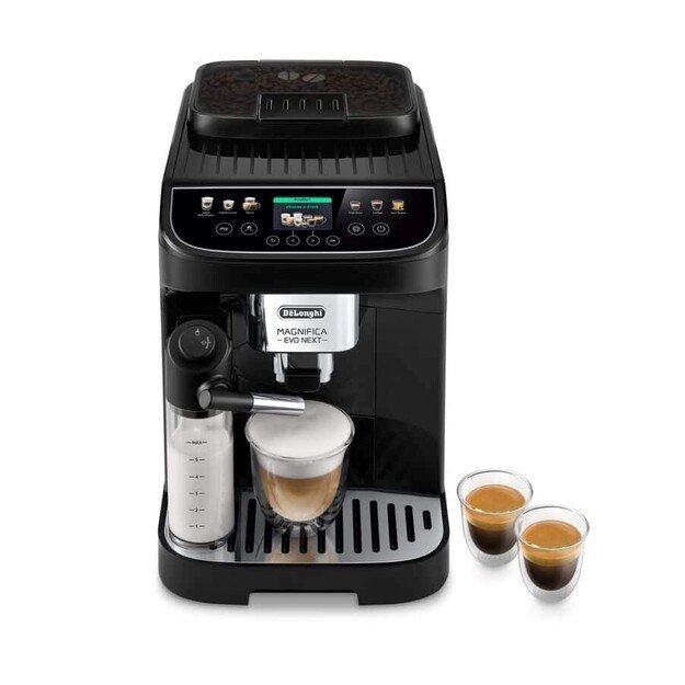 Delonghi Coffee maker | Magnifica Evo | Pump pressure 15 bar | Built-in milk frother | Automatic | 1450 W | Black