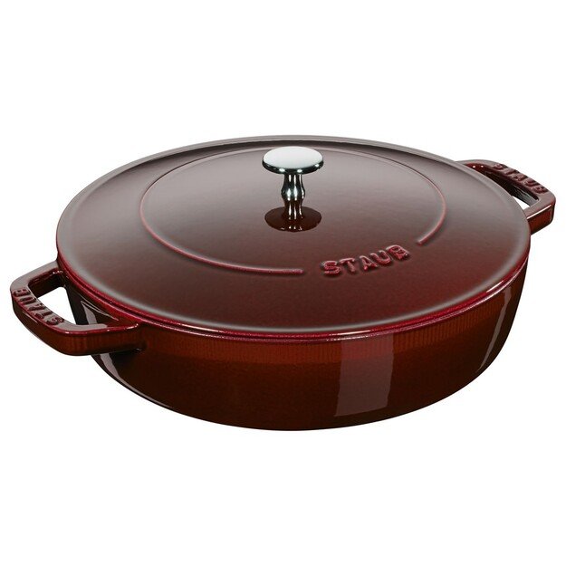 Staub deep braising pan with lid - 28 cm, Grenadine