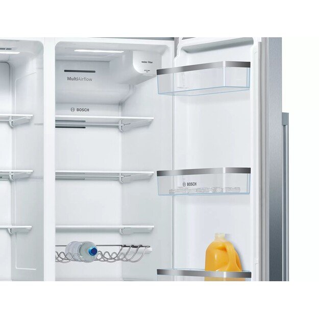 Bosch KAD93AIEP side-by-side refrigerator Freestanding 562 L E Stainless steel