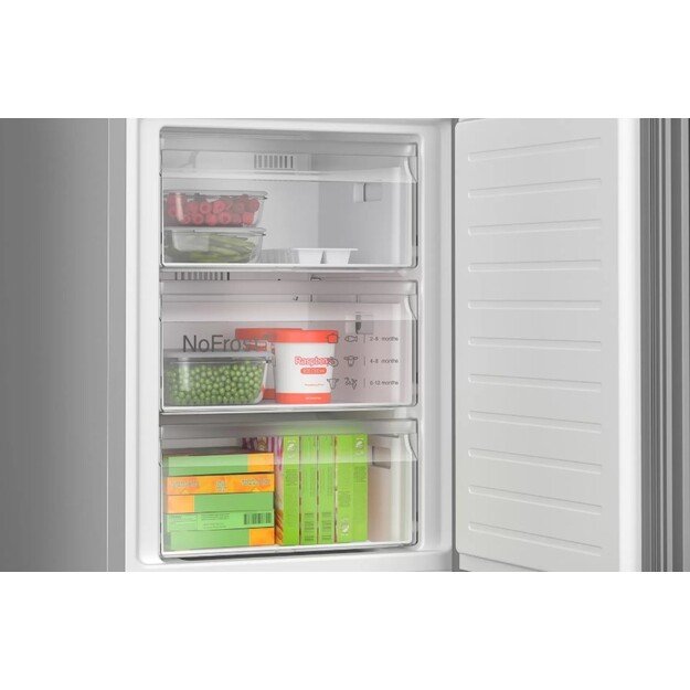 Bosch Serie 6 KGN39LBCF fridge-freezer Freestanding 363 L C Black 1