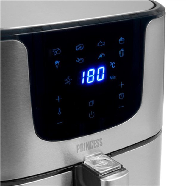 Princess | Digital Aerofryer Deluxe XXL | 182060 | Power 1700 W | Capacity 5.5 L | Black/Stainless Steel