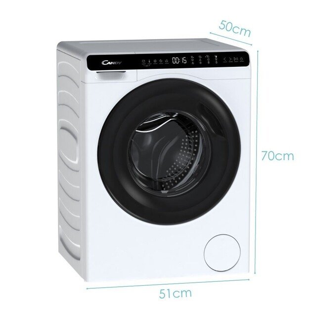 Candy | Washing Machine | CW50-BP12307-S | Energy efficiency class A | Front loading | Washing capacity 5 kg | 1200 RPM | Depth