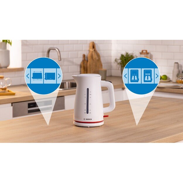 Bosch TWK3M121 MyMoment 2400 W electric kettle, white 9