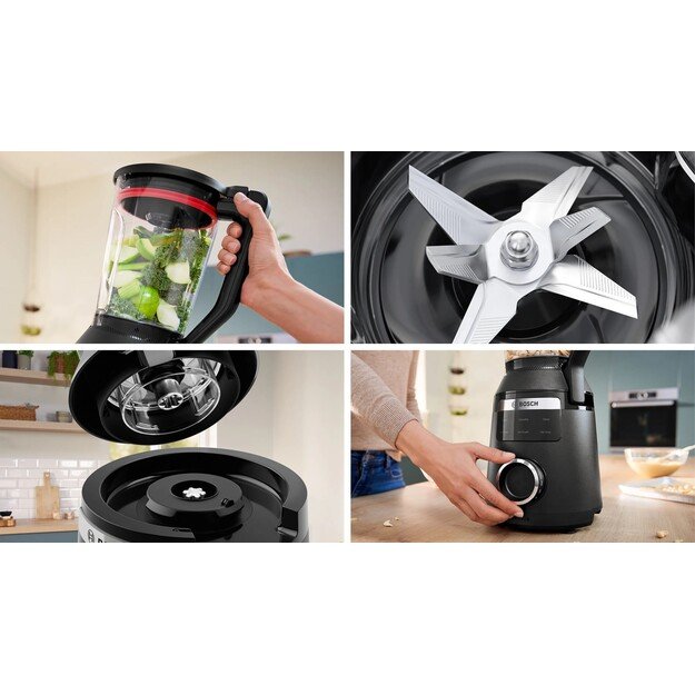 Bosch Serie 6 MMB6652B blender 2 L Tabletop blender 1800 W Black