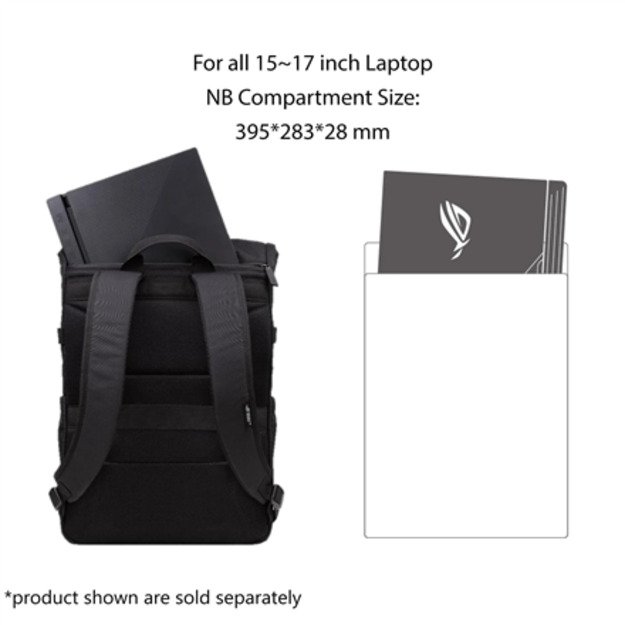 Asus BP4701 ROG BACKPACK/15_17 | Asus BP4701 | Notebook carrying backpack | Fits up to size 17   | Backpack | Black