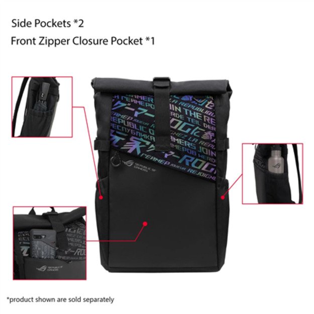 Asus BP4701 ROG BACKPACK/15_17 | Asus BP4701 | Notebook carrying backpack | Fits up to size 17   | Backpack | Black