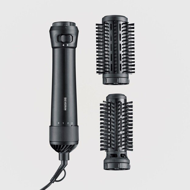 Severin WL 0241 hair styling tool Hot air brush Warm Black 1000 W 1.8 m