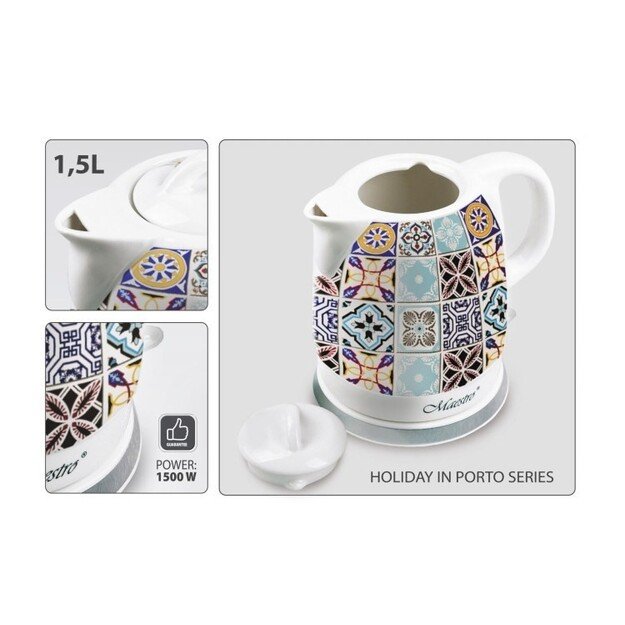 MAESTRO MR-066-PORTO Ceramic electric kettle