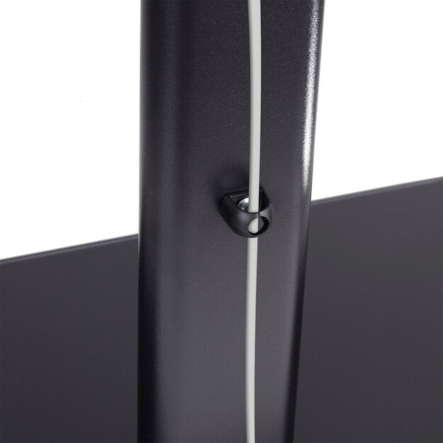 Maclean MC-450 Universal TV Stand for TV Cabinet max. 40kg, max. VESA 400x400 32-65  Tempered Glass Base 3-Level Height